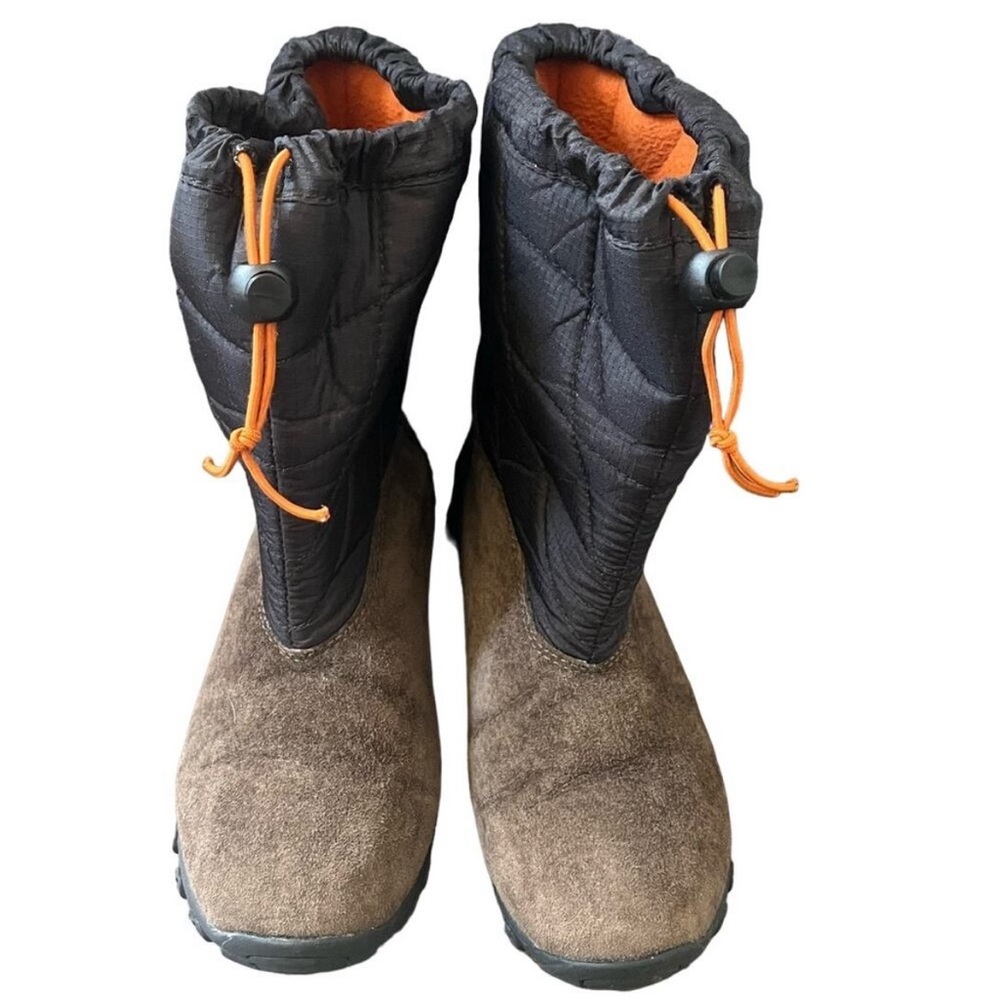Merrell Brown Suede Leather Insulated Winter Boots Waterproof Junior sz 3.5